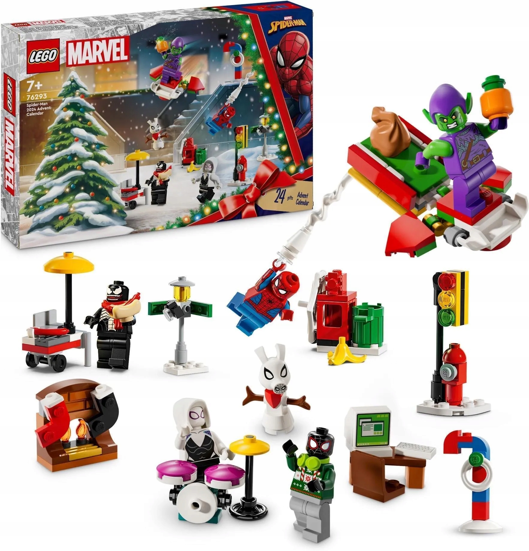 stavebnice Lego Heroes 76293 Adventní kalendář Spider-Man 2024