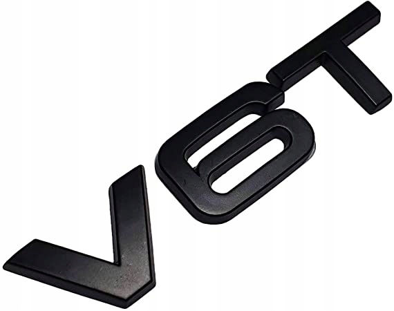 

Emblemat V6T Czarny metal 3D Audi S6 S7 S8 szablon