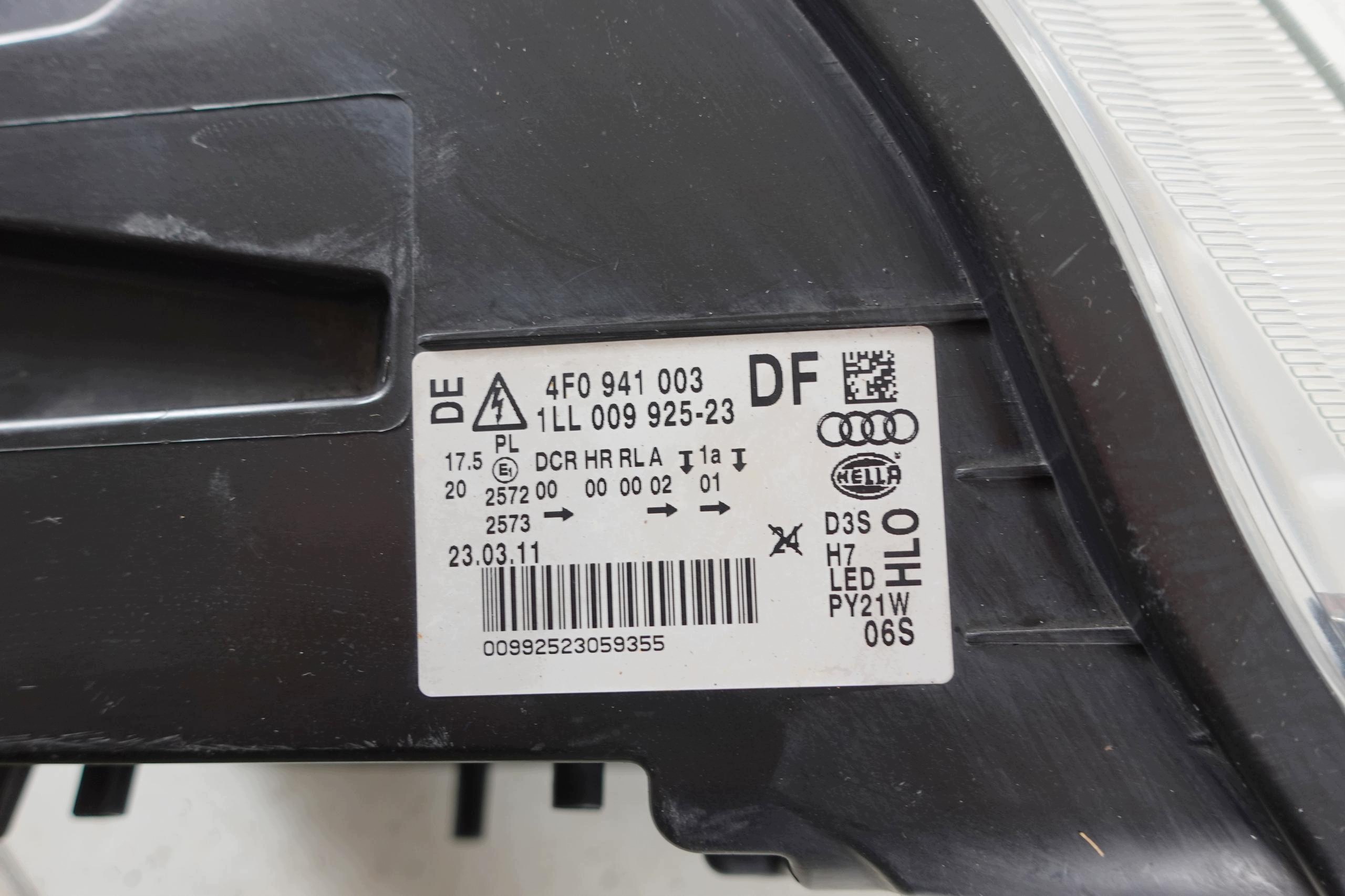 light left front left XENON LED AUDI A6 C6 LIFT 08-11 ANGLIK UK 4F0941003DF
