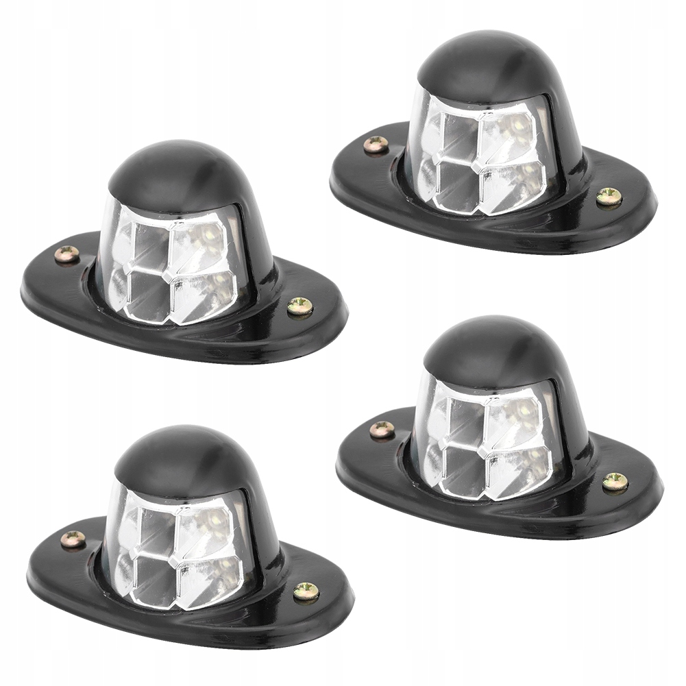 4 szt. 12 V biały 6 LED oświetlenie tablicy