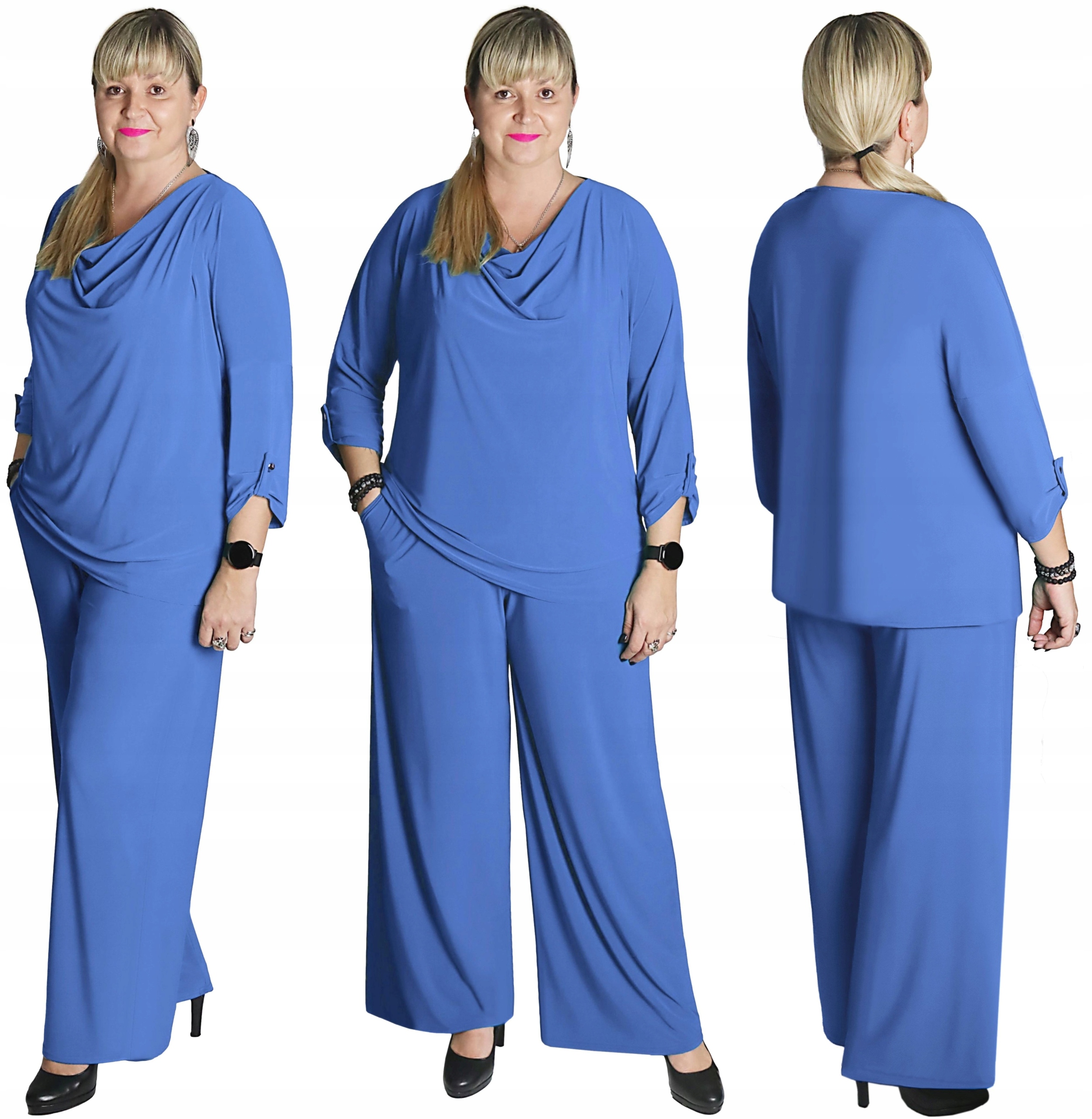 Komplet Halenka+kalhoty barva Modrá vel 52