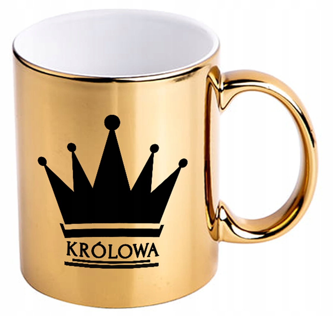 

Kubek Złoty Królowa ceramika 300 ml
