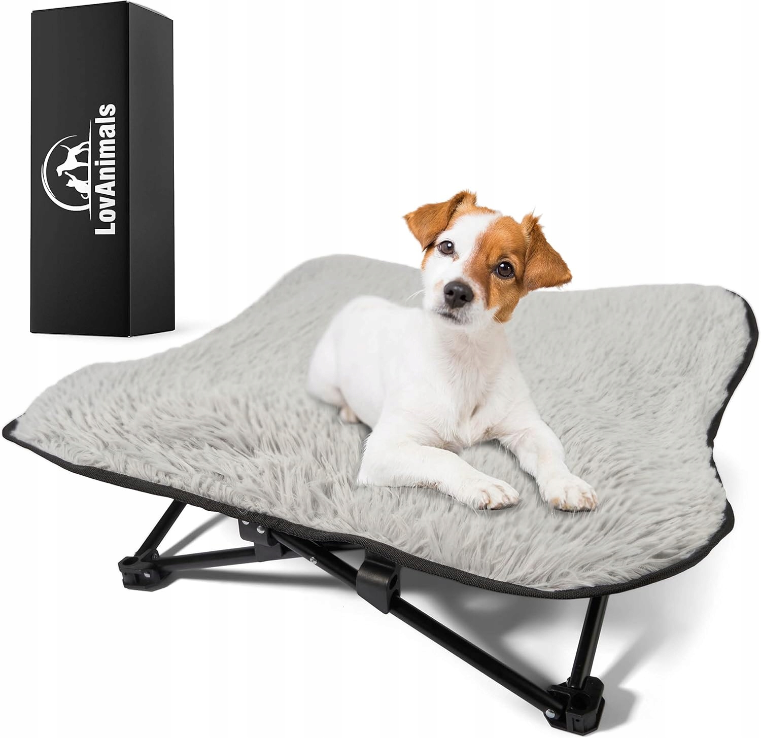 Levně Nadýchané pelíšek pro malé psy Ocel z legované oceli 65 x 65 x 20 cm