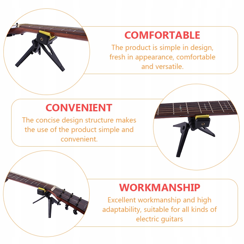 CZARNY STOJAK DO USTAWIENIA GITARY LUTNICZEJ PRZENOŚNE GITARY Kod producenta 66889900