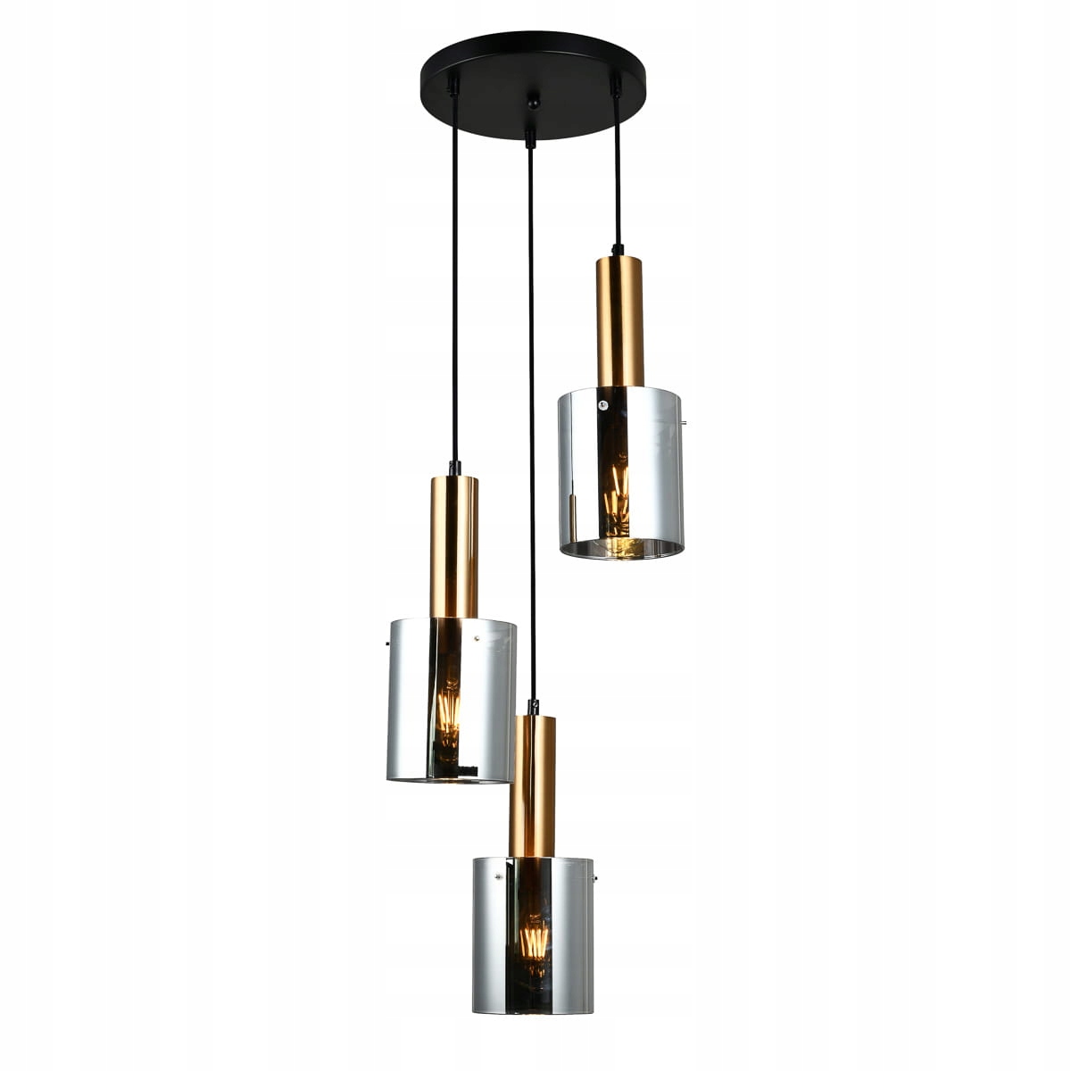 Závesná lampa Italux Sardo Led moderná mosadz