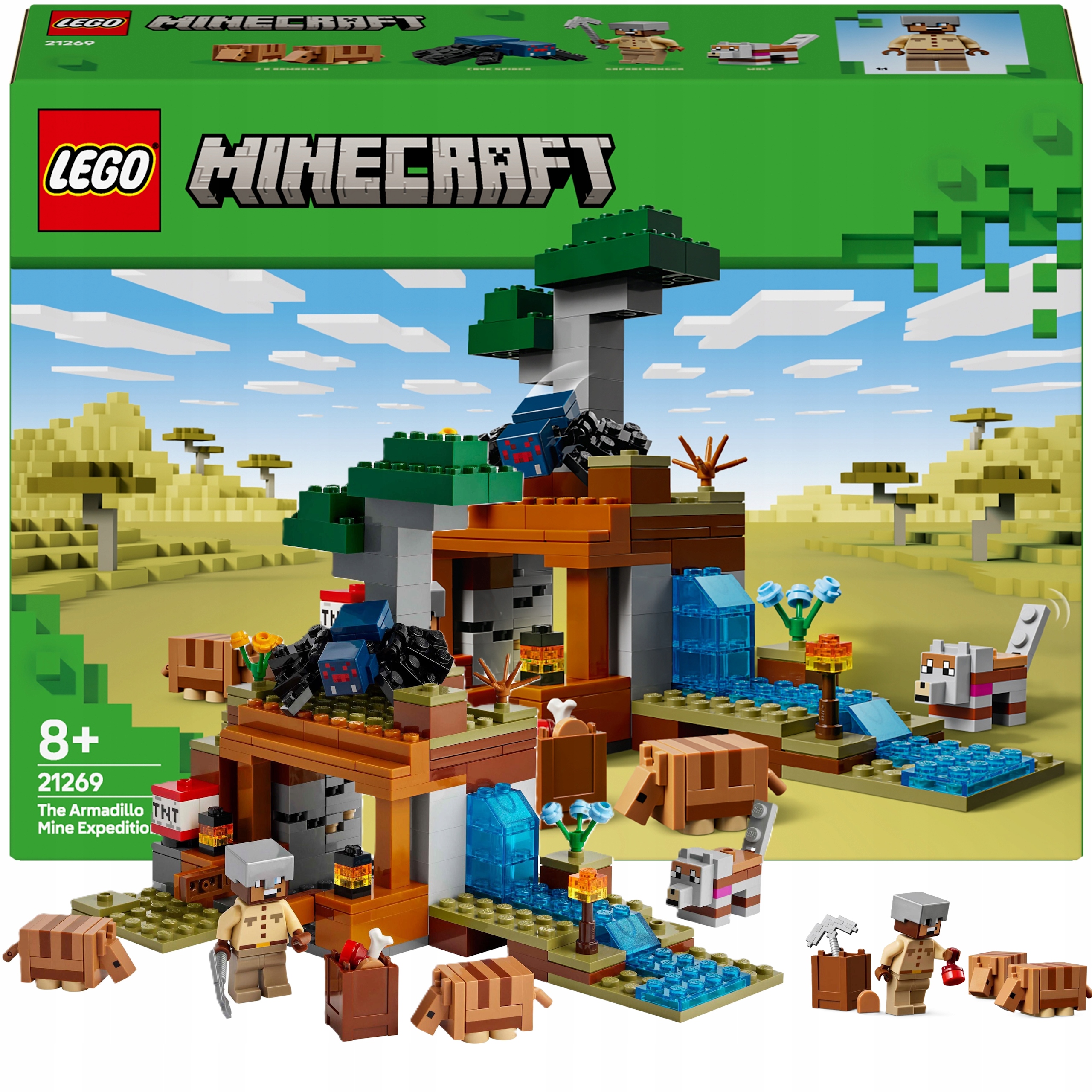 Klocki Lego 21269 Minecraft Wyprawa Do Pancernikowej Kopalni