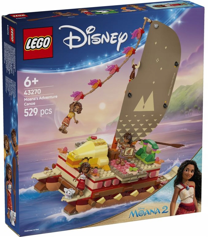 Lego Disney Kajakové Dobrodružství Vaiany Sada Kostek 43270
