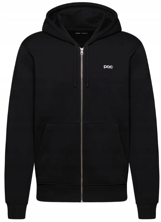 Rozepínací Bavlněná Mikina Denní Poc Zip Hoodie Uranium Black vel. XL