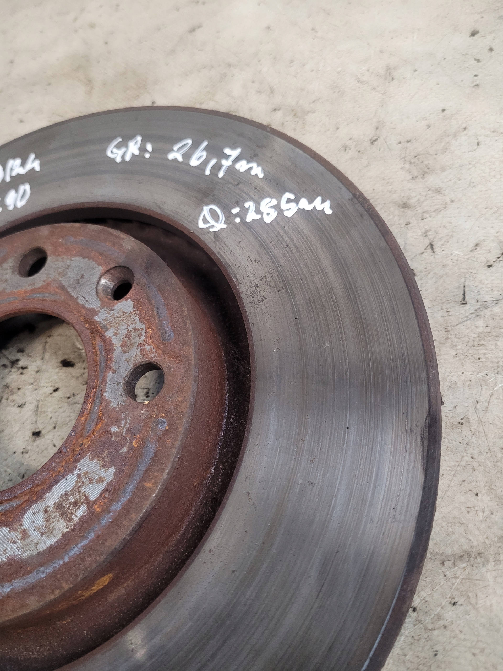 discs brake front 284MM FIAT PUNTO II 1.9 JTD
