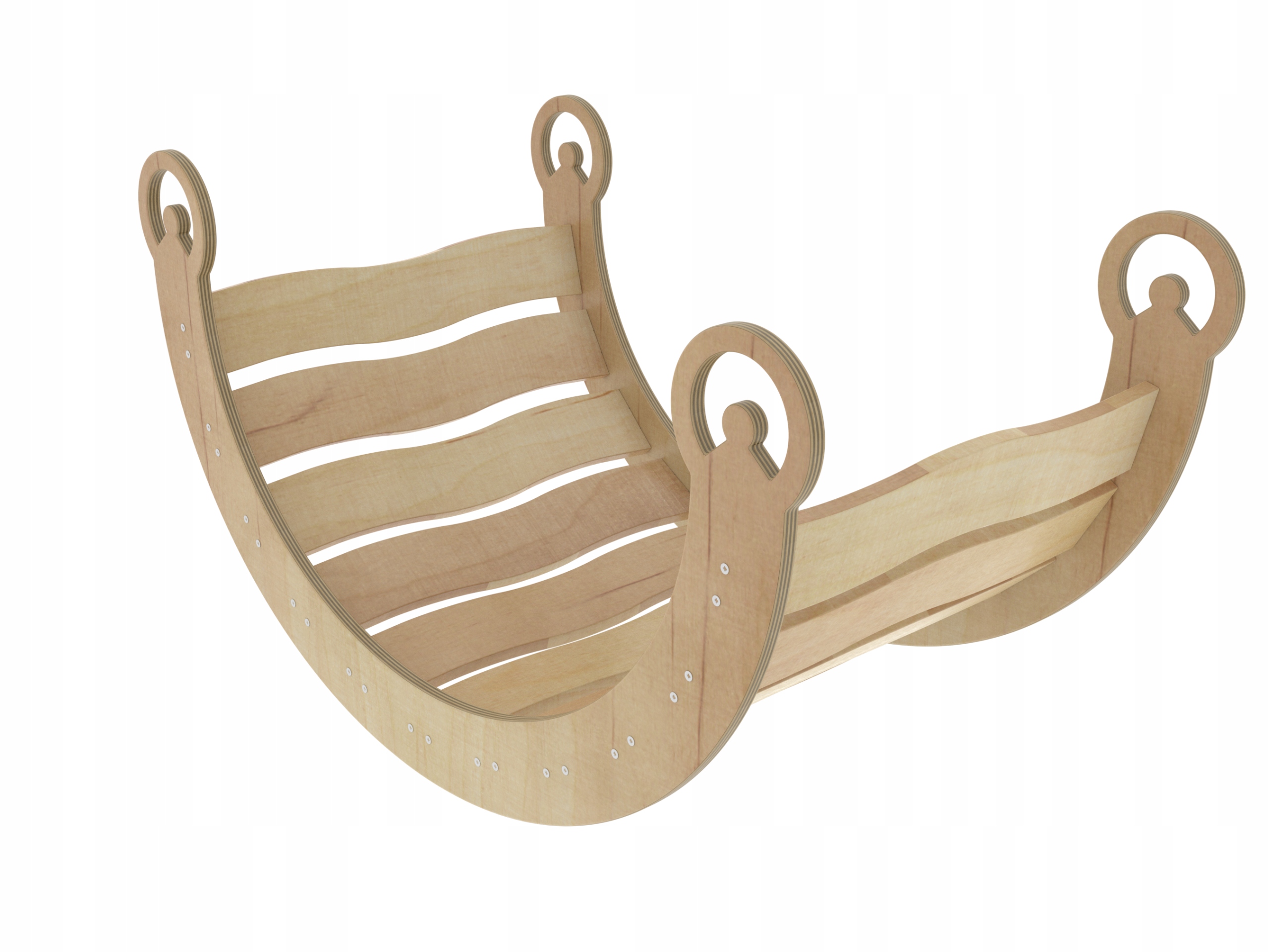 Bujak drewniany z poduszką Różowy las rocker bujaczek huśtawka pomost Rodzaj bujaki