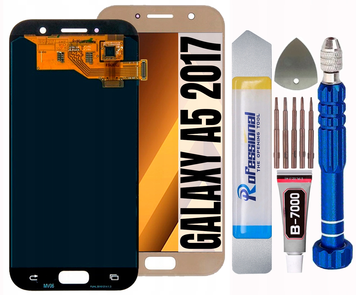 Displej Pro Samsung Galaxy A5 2017 A520 A520F LCD Zlatý