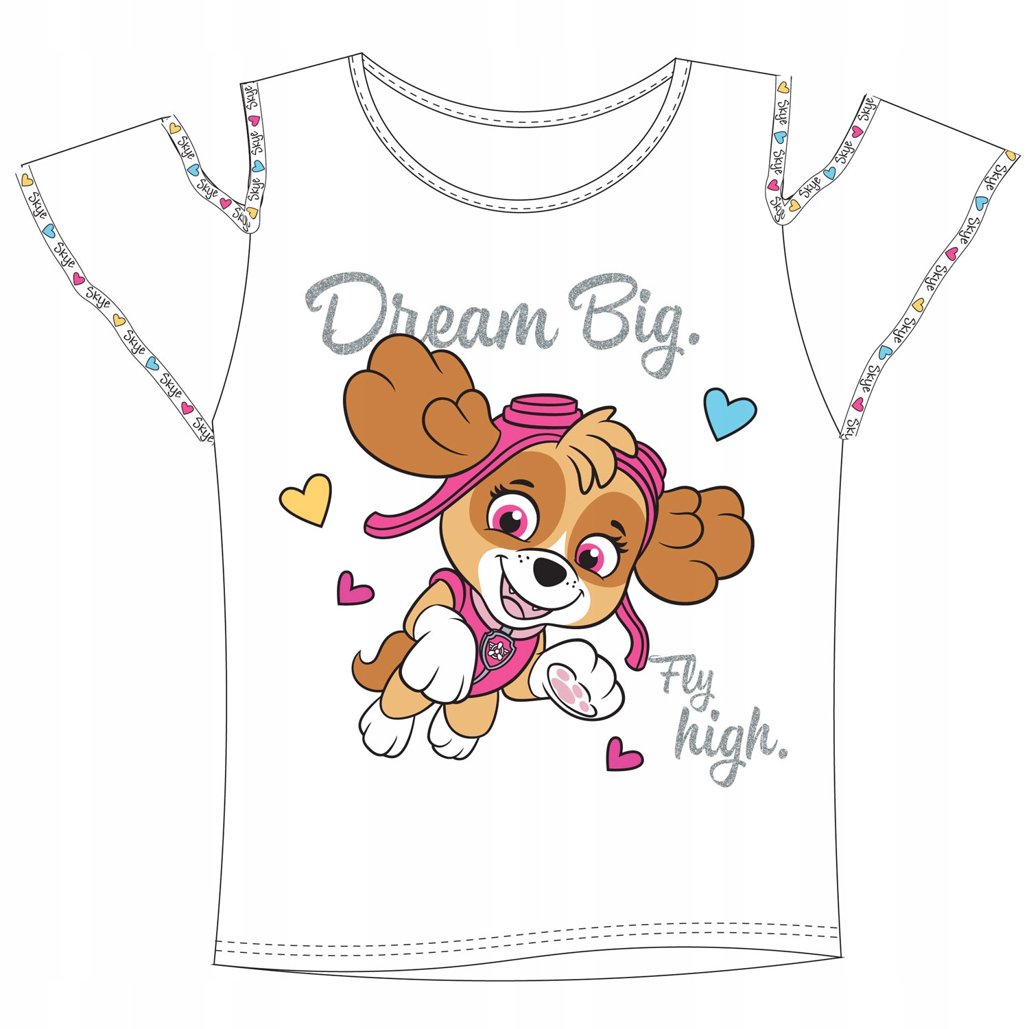 

R:122 Bluzka Dziewczęca Krótki Rękaw Psi Patrol