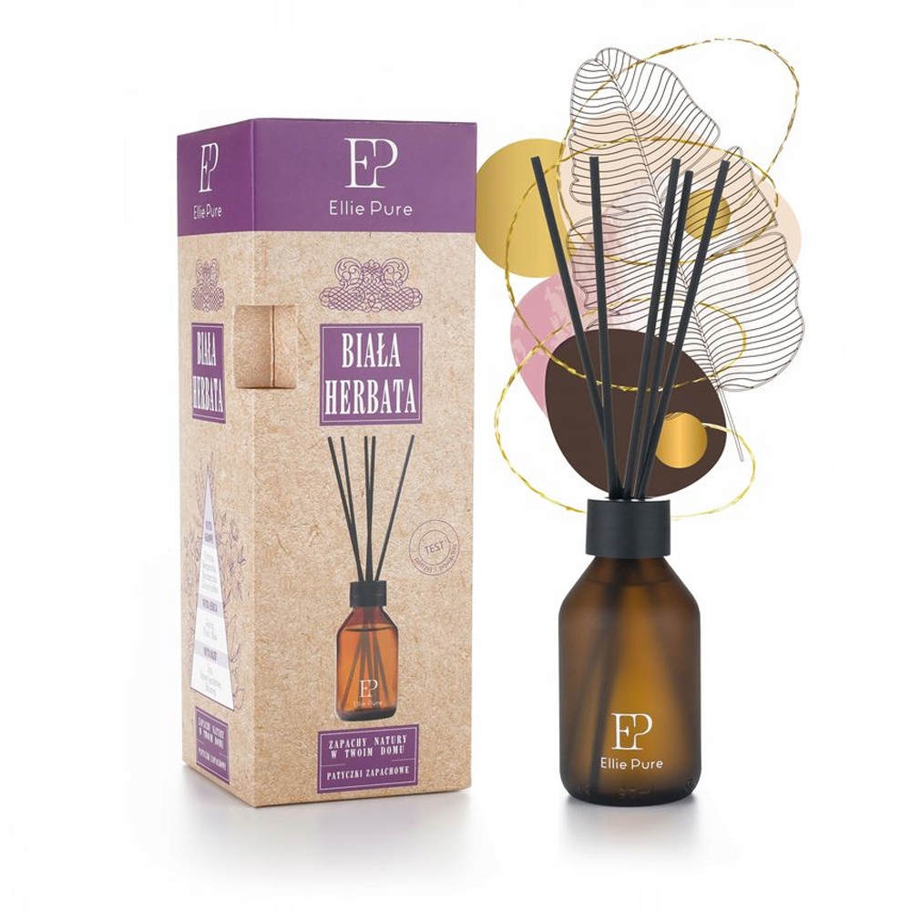 PATYCZKI ZAPACHOWE DYFUZOR ELLIE PURE ZESTAW 4szt Rodzaj dyfuzor z patyczkiem