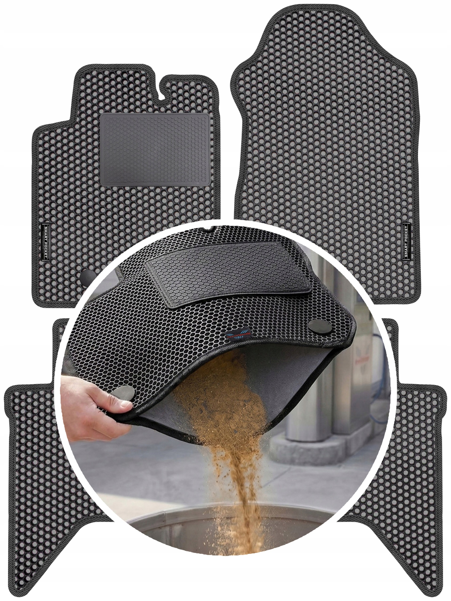Ford Renger V 2015-2022 Koberce Eva Smart Pocket