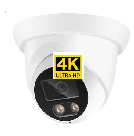 Asecam 4K 8MPx kamera Ip z Audio Poe H.265 Onvif kopuła 2,8mm H.265