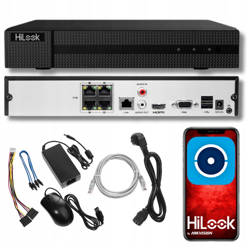 Rejestrator Hikvision NVR-4CH-4MP/4P