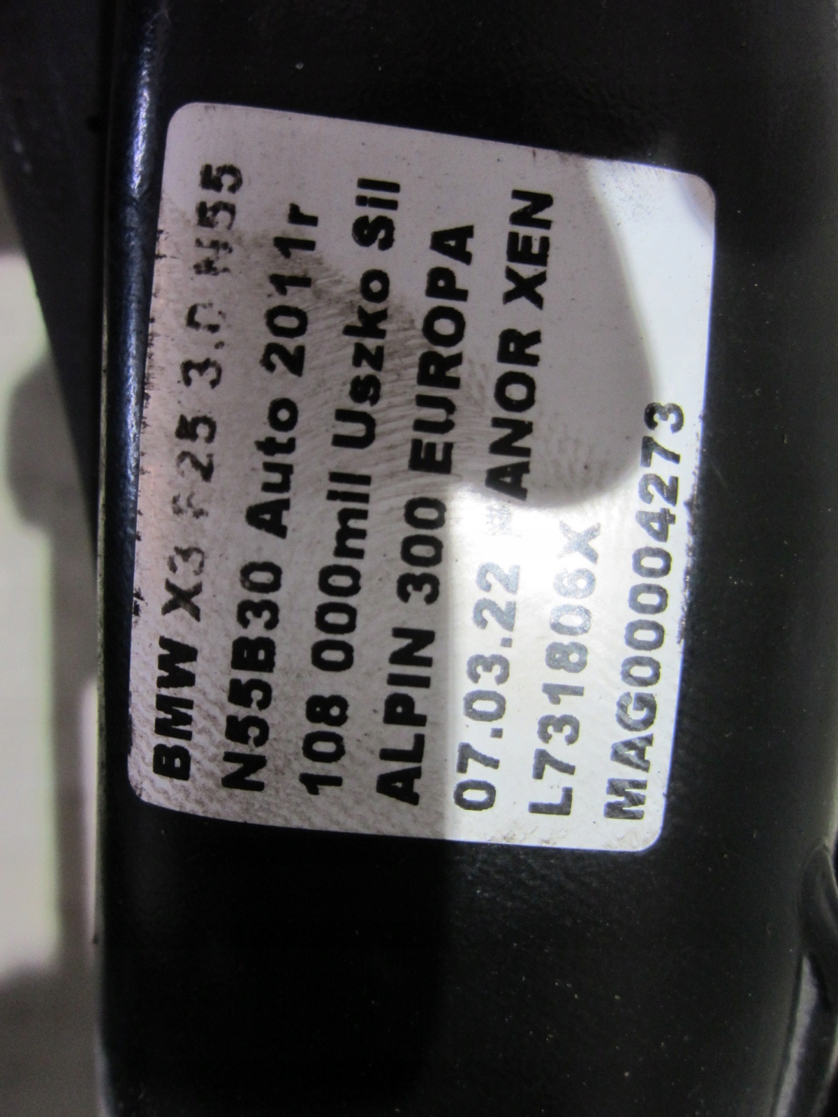 BMW X3 F25 Achsträger hinten Achsträger Querlenker