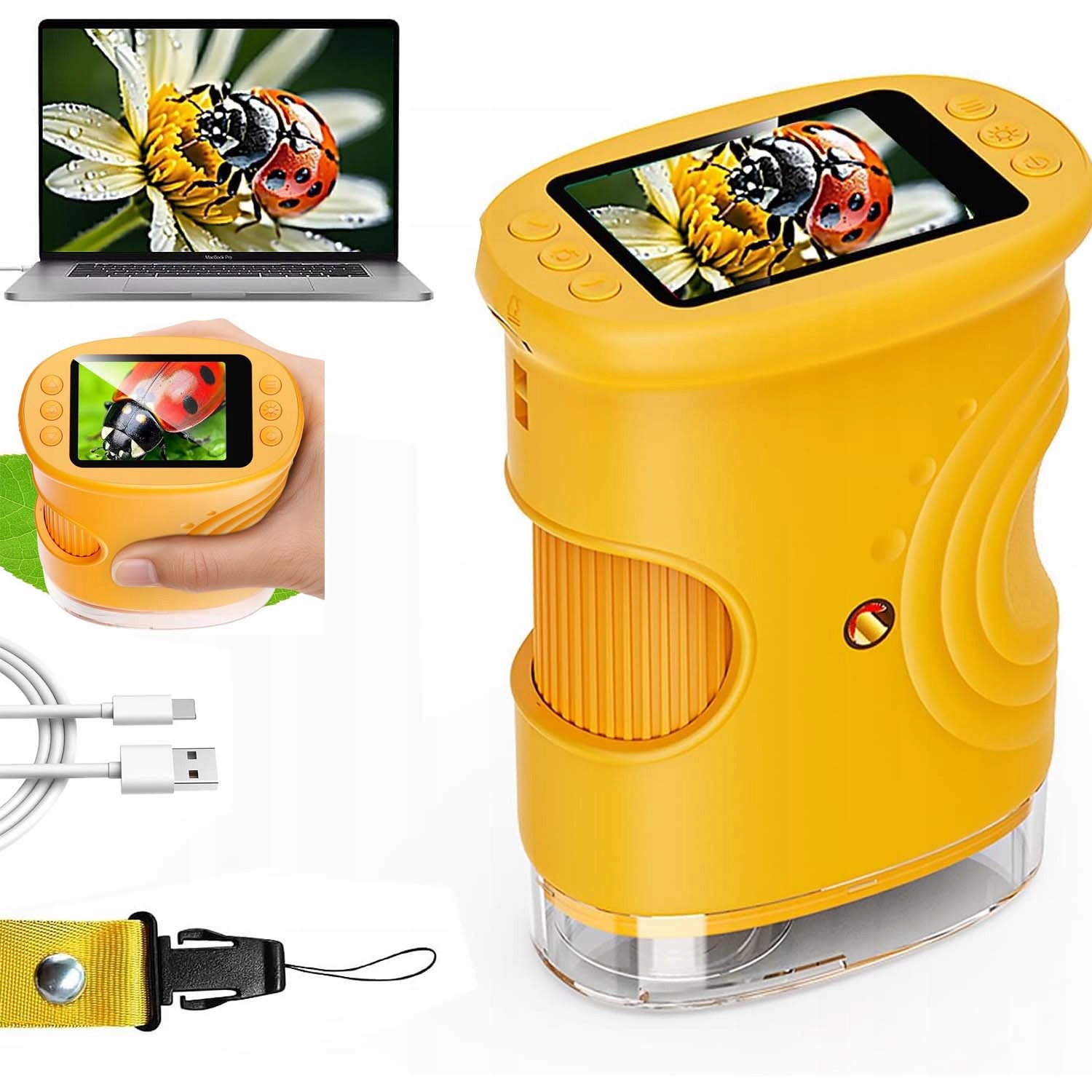 Digitální Mikroskop Pro Děti Vzdělávací Přenosný Kapesní Usb 1000x