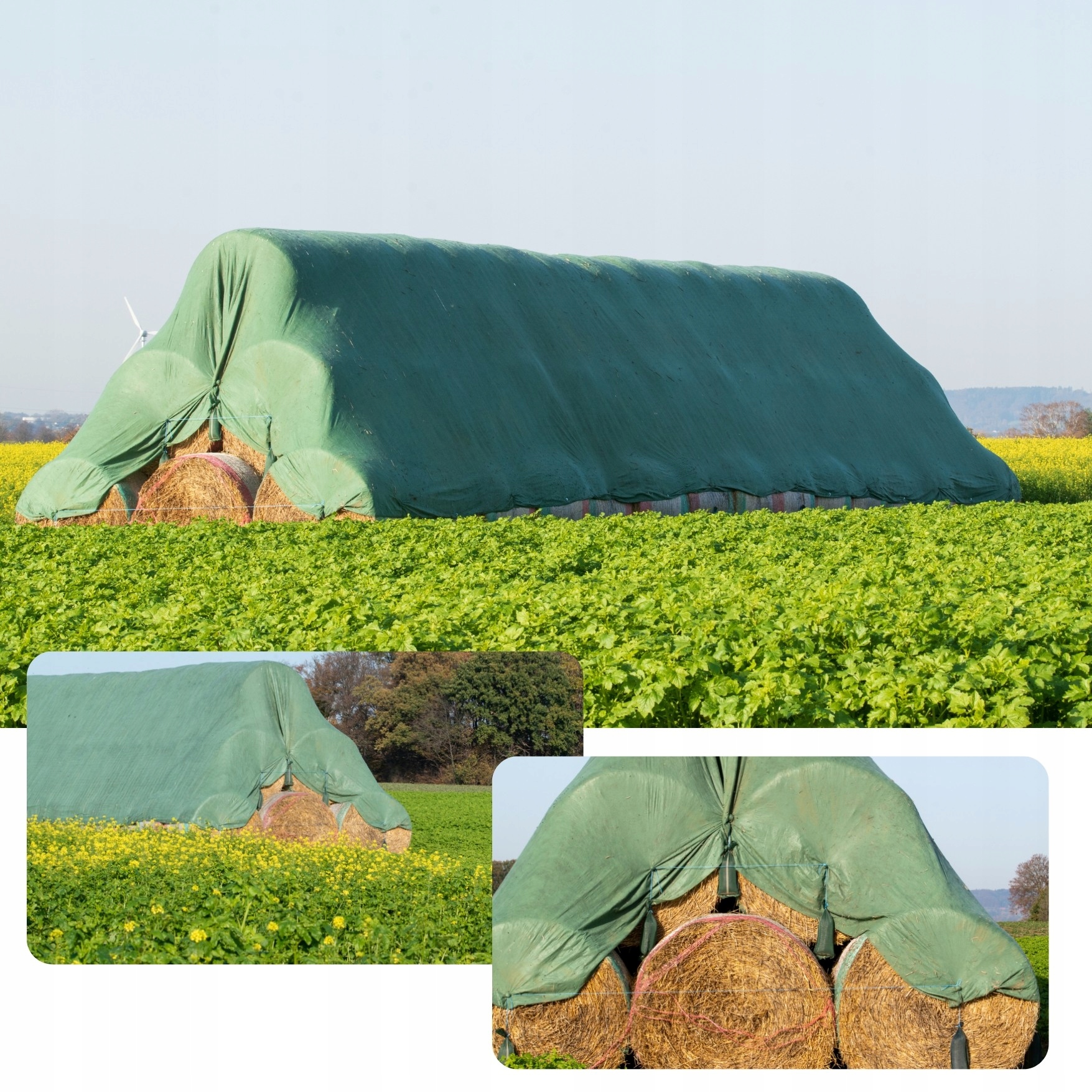 PLANDEKA ZIELONA 5x5M MATA SUPER MOCNA MEGA GRUBA 90g/m2 Długość 5 m