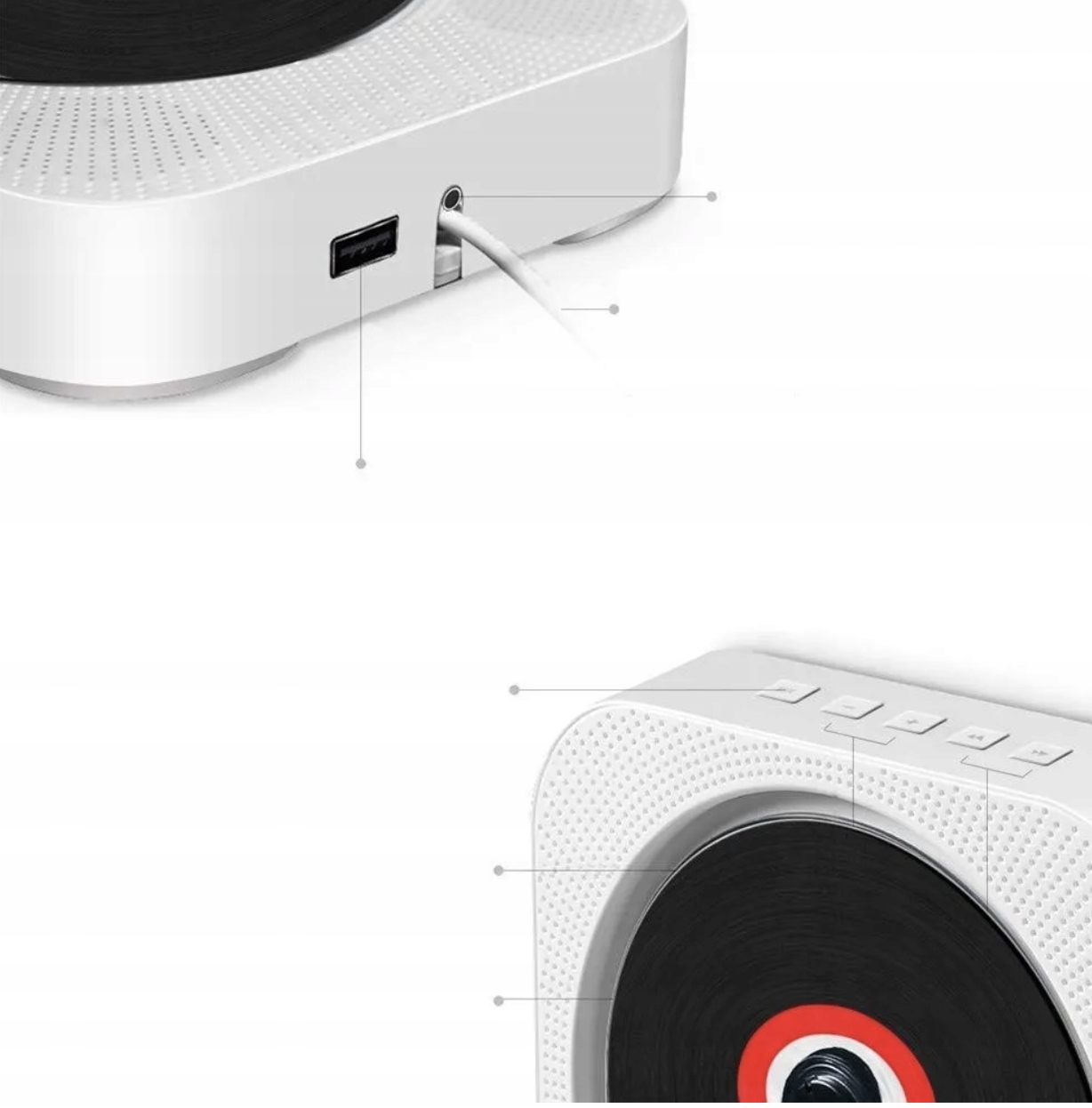 Odtwarzacz Przenośny CD Głośnik Bluetooth Radio EAN (GTIN) 6900935651633