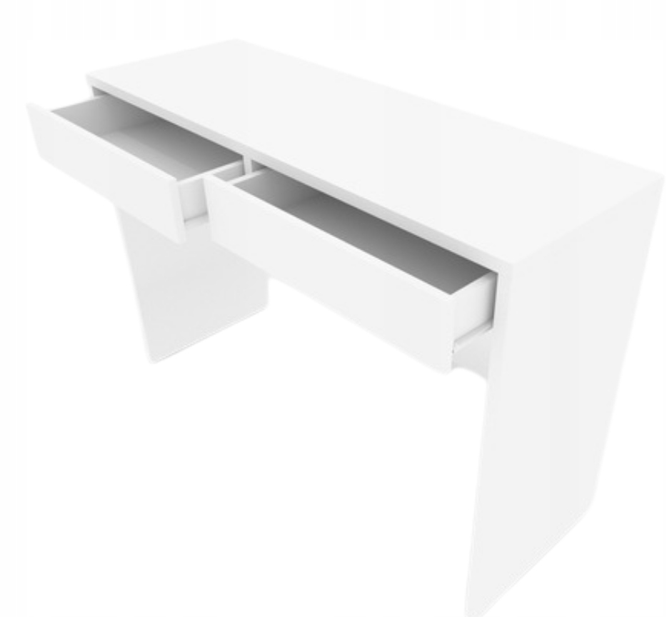 Psací stůl Astral bílý 115 cm 2 zásuvky Ufc