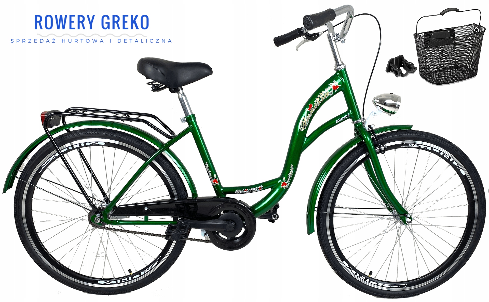 Rower Damski Damka Retro Męski Miejski Vanessa 26