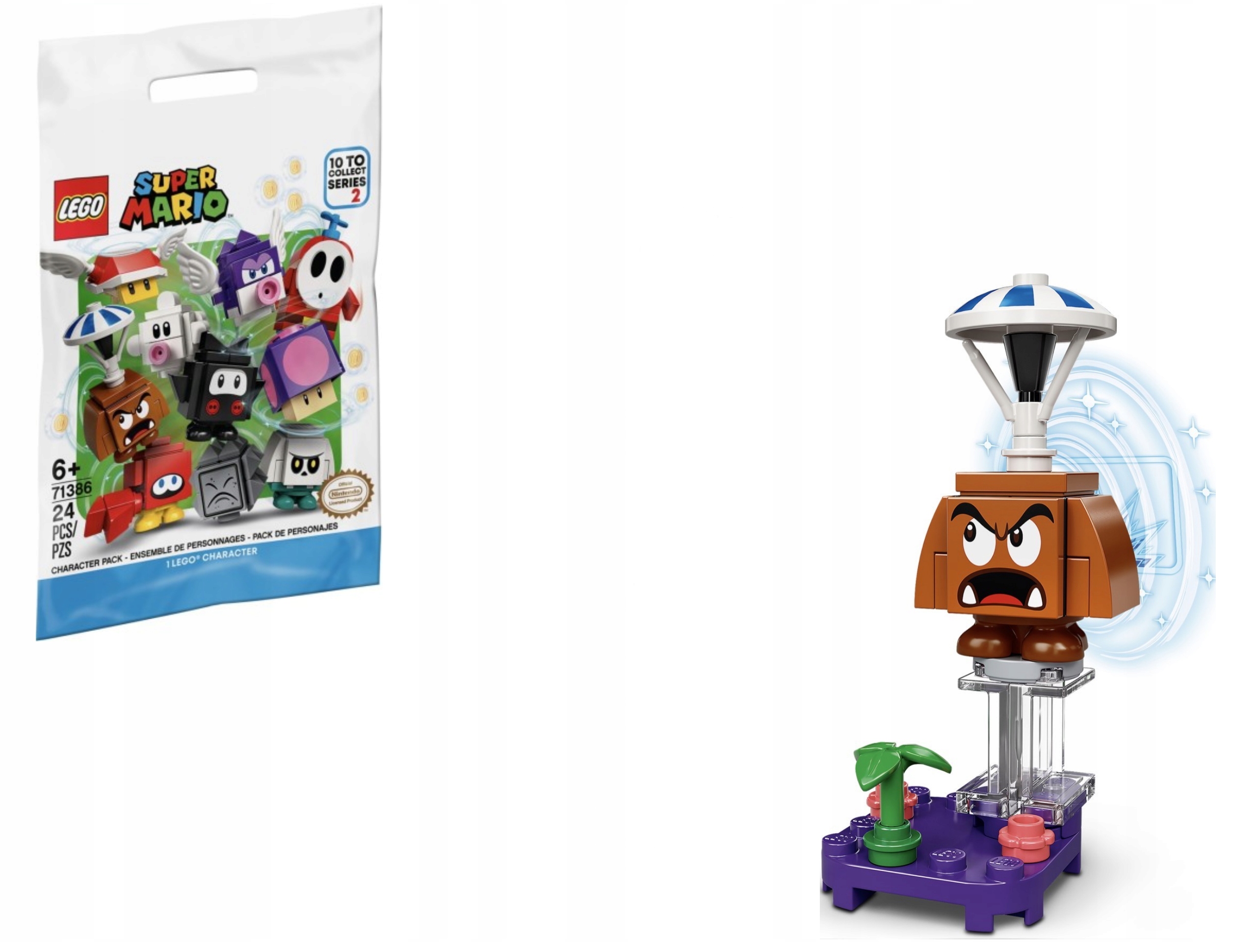 

Lego Minifig- Super Mario 2 Parachute Goomba 71386