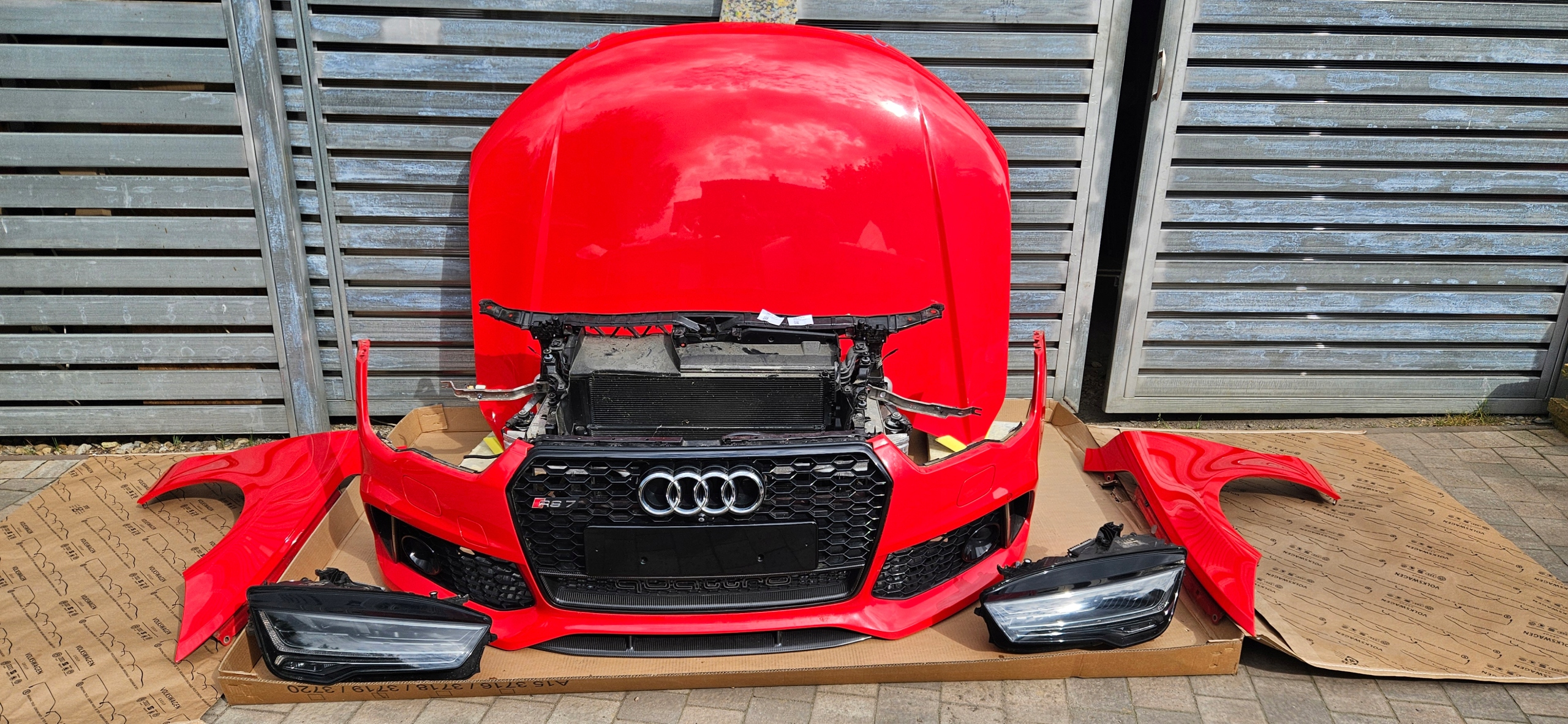 RS7 C7 4G LIFT LZ3M PRZÓD KOMPLETNY LAMPY MASKA BŁOTNIKI ZDERZAK CARBON