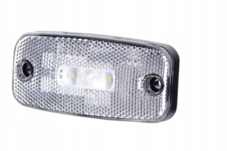 LAMPA OBRYSOWA LED 12/24V BIAŁA Z PRZEWODEM