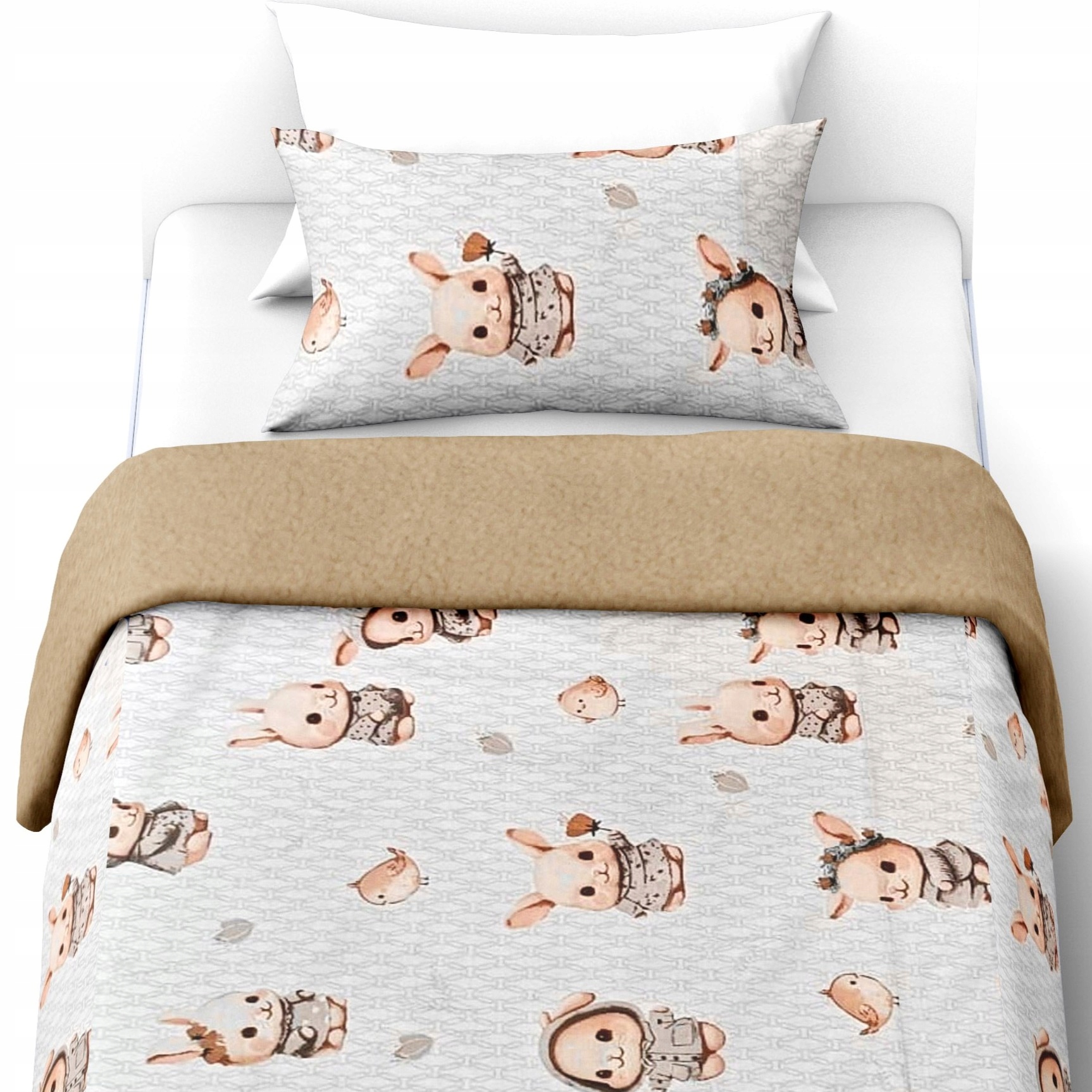 Izolované Povlečení 140x200+1x70x80 Fleece Bavlna Teplý zimní podzimní hrad