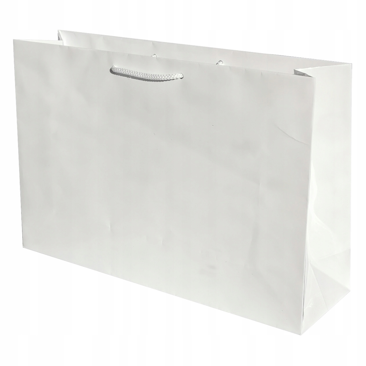 

Torebka papierowa laminowana Biała 35x10x23 cm