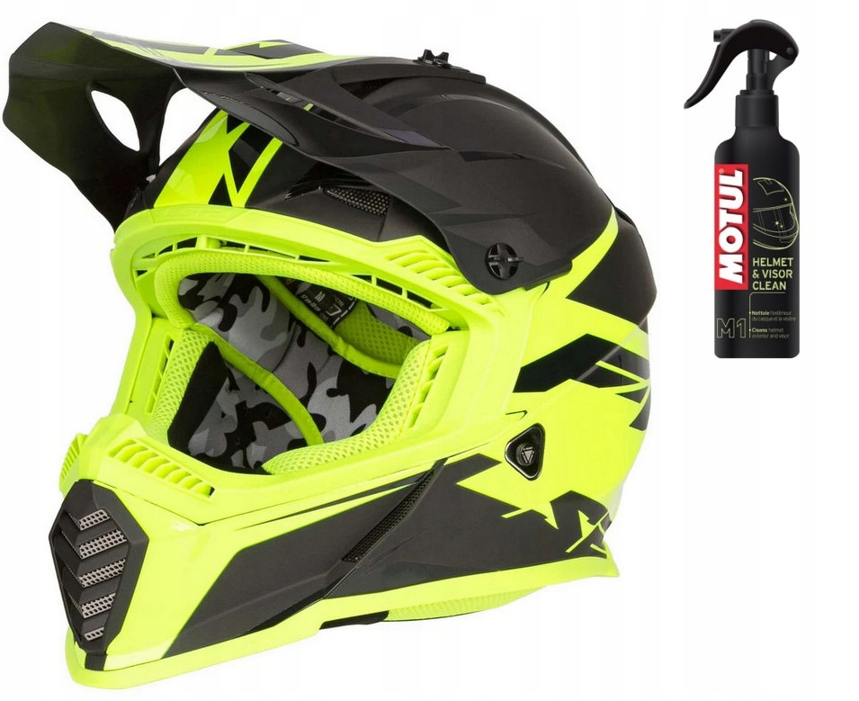 

Kask LS2 MX437 Fast Evo Roar Black H-v Fluo Neon M
