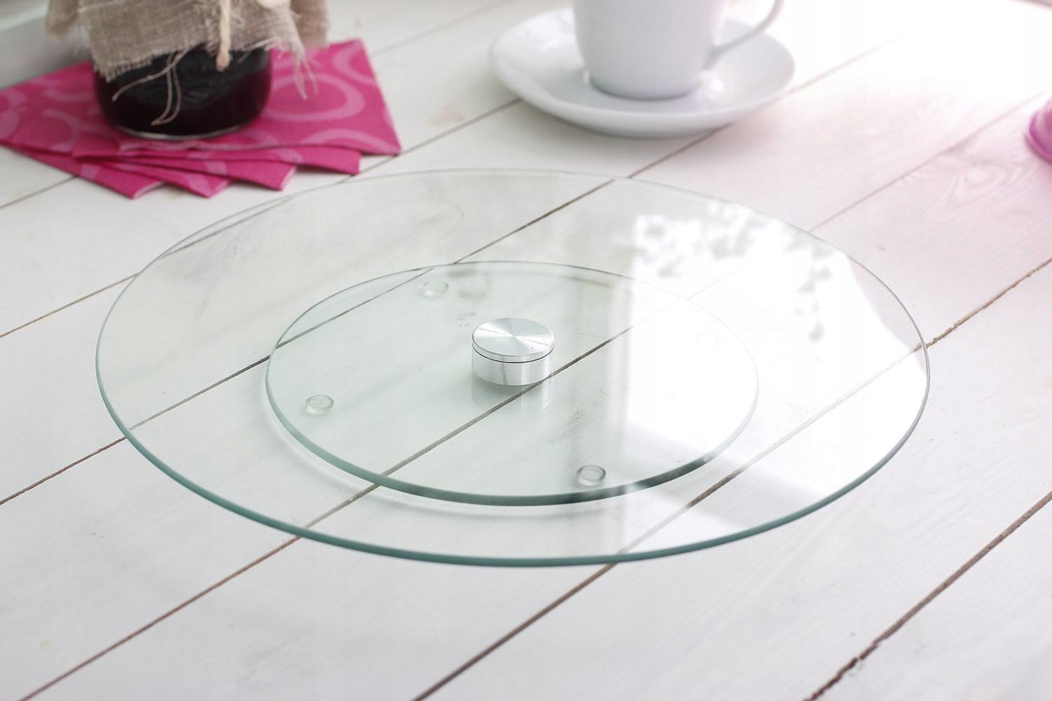 patera szklana okrągła obrotowa 30cm TAMARA — 10