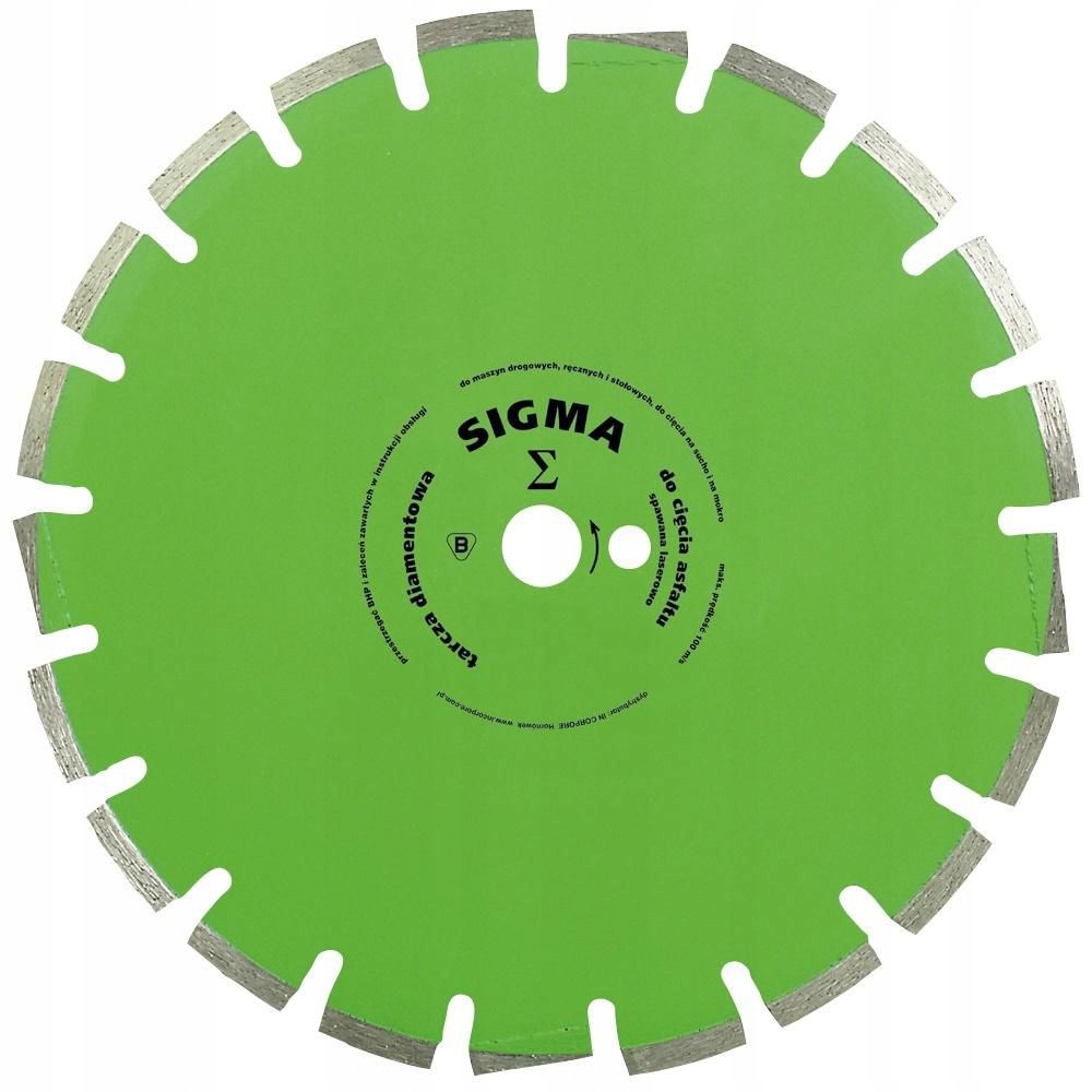 Tarcza Diamentowa Sucho/mokro Segmentowa Sigma 350*25,4MM TD-350 In Corpore