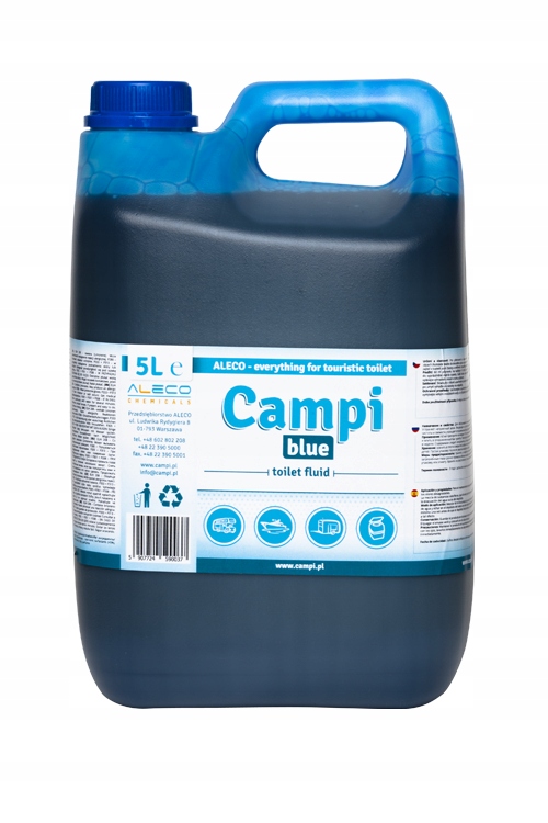 Туалет жидкий туалет Campi Blue 5 л кемпинг Kamper