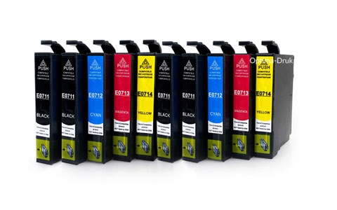 

10x Tusze Do Drukarki Epson Stylus DX7450 DX8400