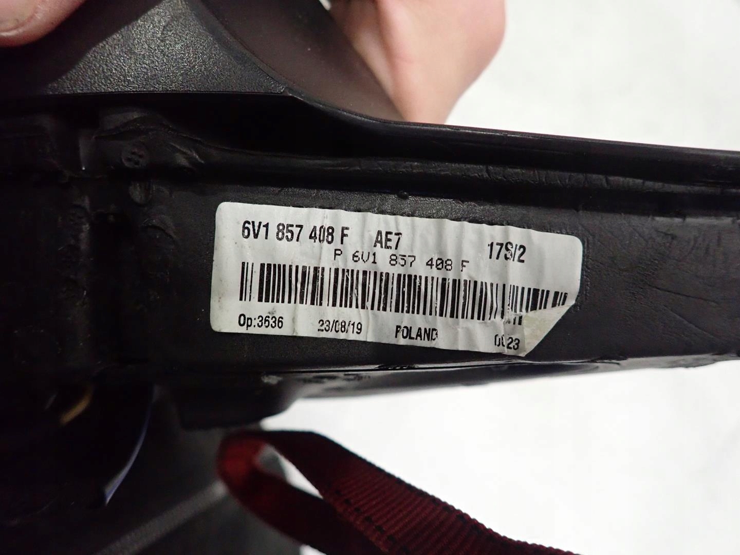 mirror right SKODA FABIA III 2014- 6PIN 6V1857408F