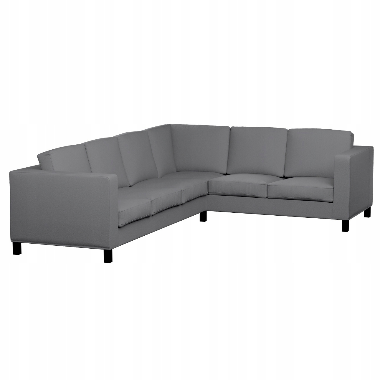 Potah na rohovou pohovku levostranný Karlanda Ikea tmavě šedý bukla