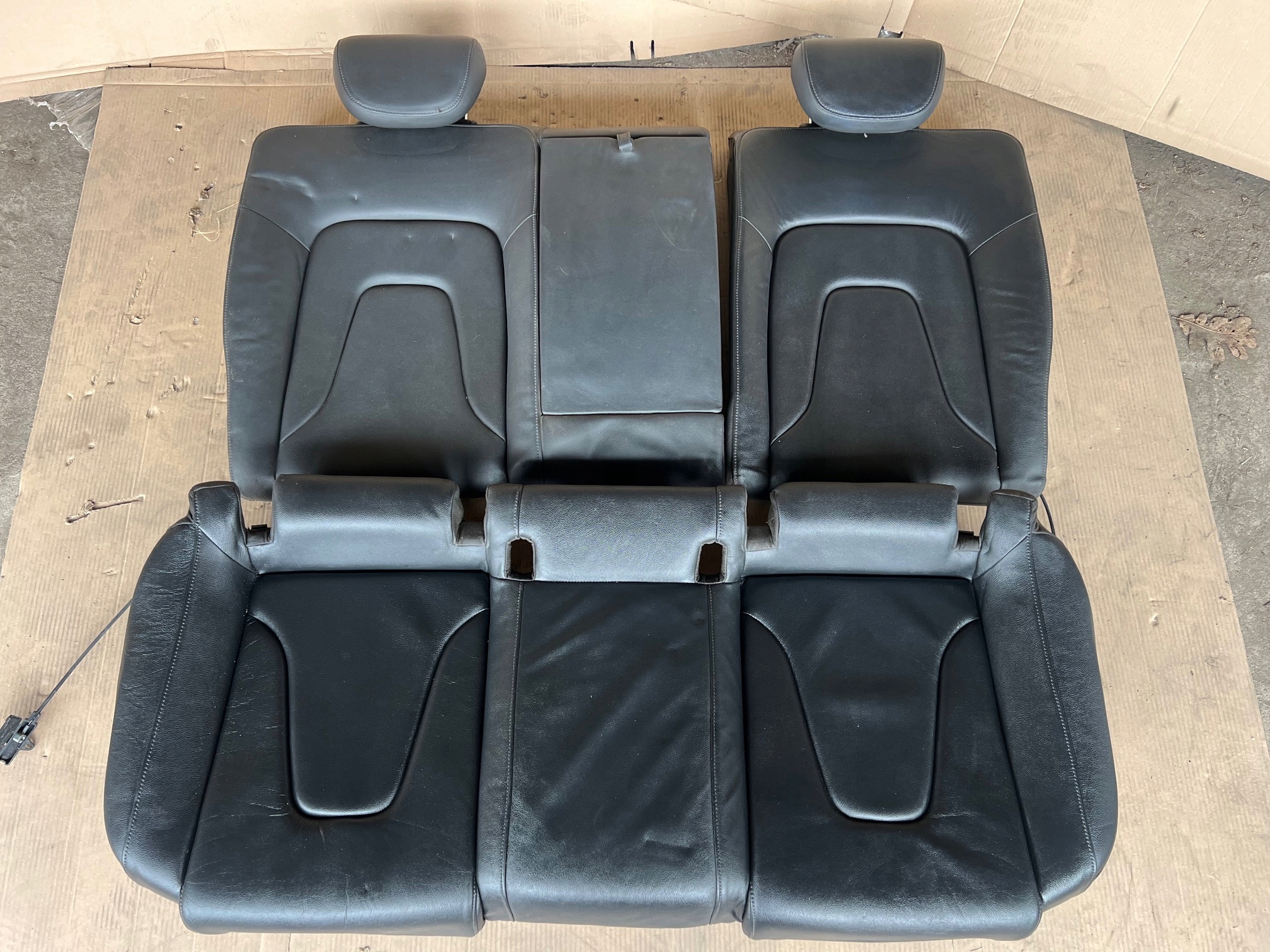 AUDI A5 8T 3D COUPE SIEDZISKO Sitz heck hinten Leder schwarze