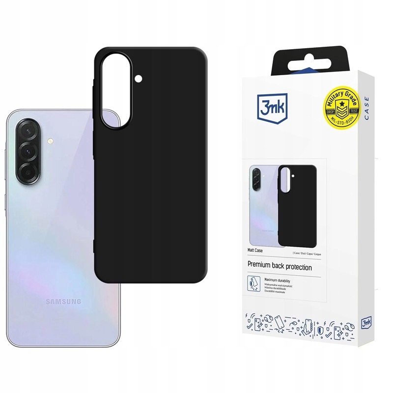 Etui Do Samsung Galaxy A37 3MK Matt Case Czarne Matowe Oryginalne