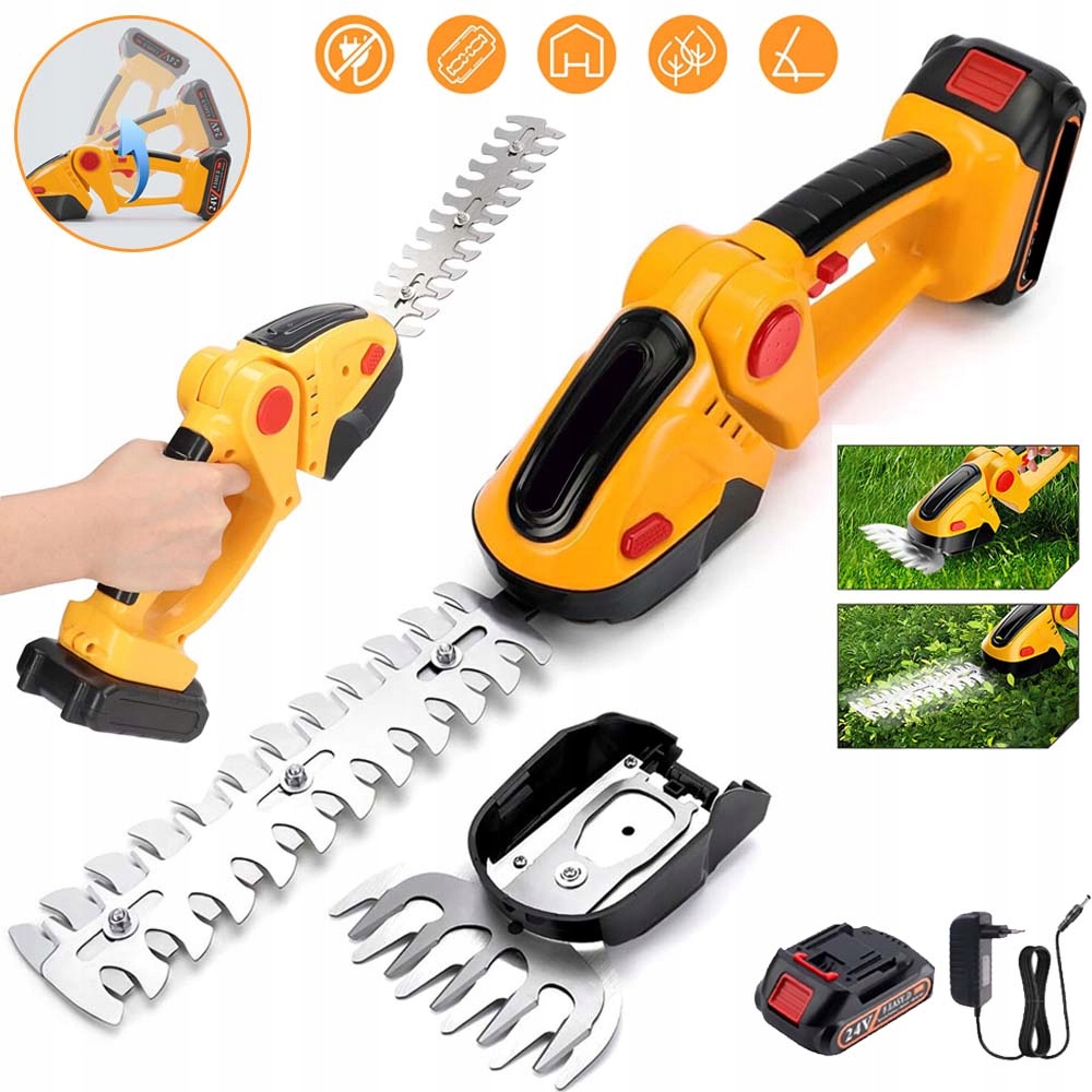 2V1 Podřezávač Na Trávy Zahradní Konstrukce S Dvojitým Spínačem