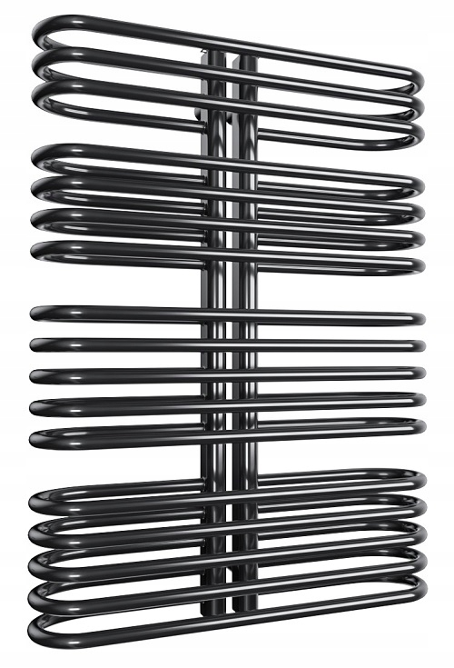 

Grzejnik Łazienkowy Twist 1120/550 Czarny Połysk