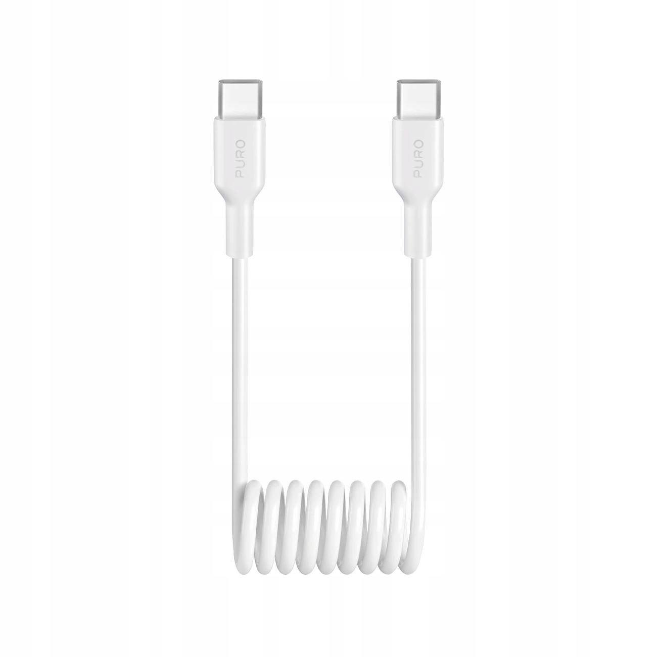 Kabel spiralny Puro 25W Usb- C Usb- C 1m biały Puro
