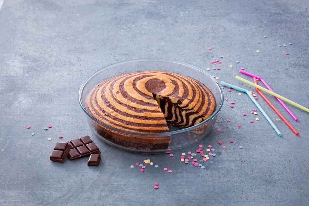 FORMA OKRĄGŁA NA CIASTO zapiekankę do tarty ŻAROODPORNA naczynie 26cm PYREX Kształt okrągły