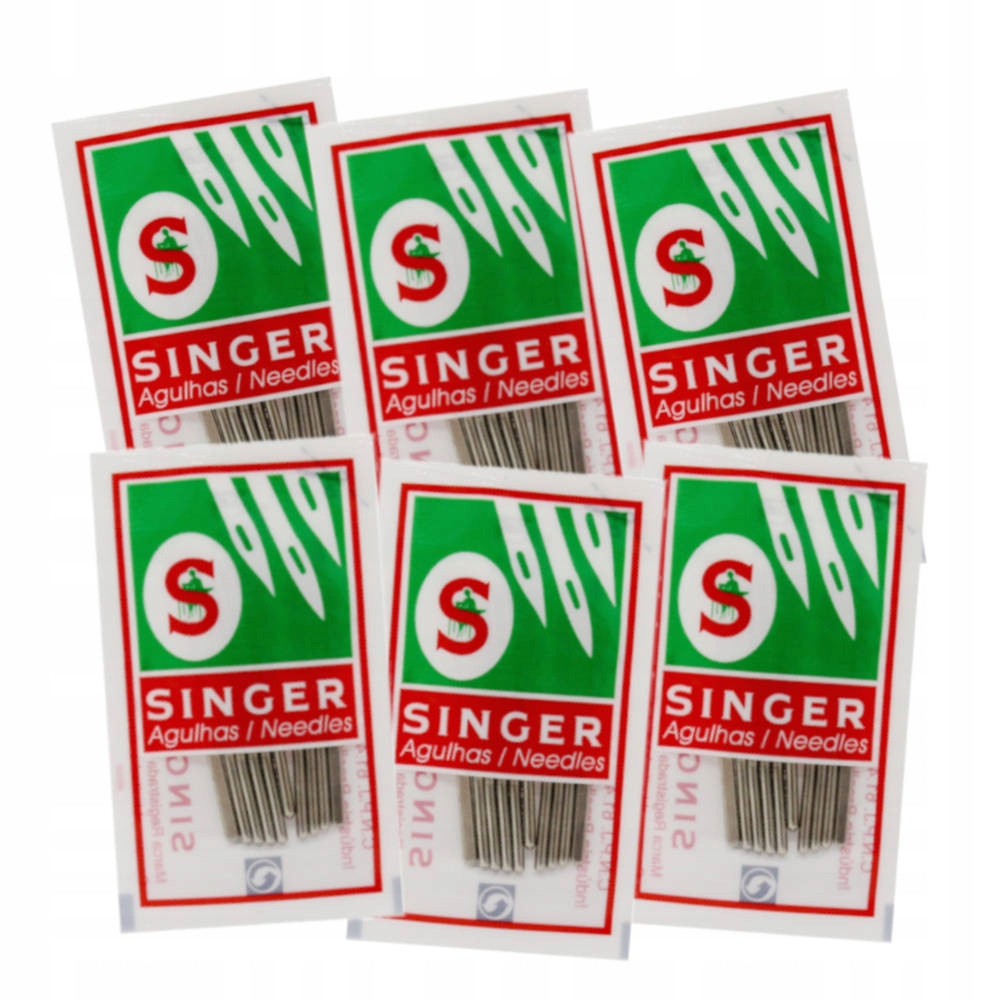 Velká sada jehel pro plochý stroj Singer 2020 2045 60 ks