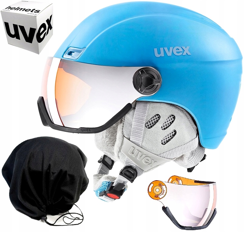 Lyžařská přilba Uvex Hlmt 400 visor style 58-61 cm