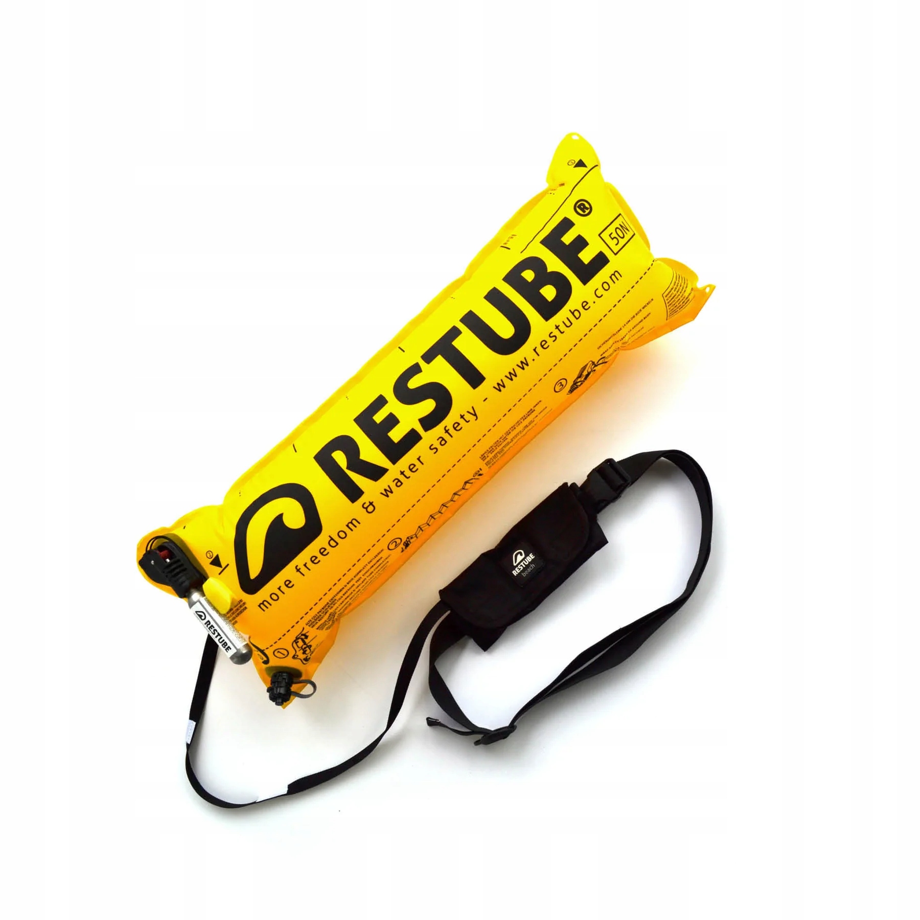 Bojka Restube Beach Black zwiększa bezpieczeństwo podczas pływania na Sup