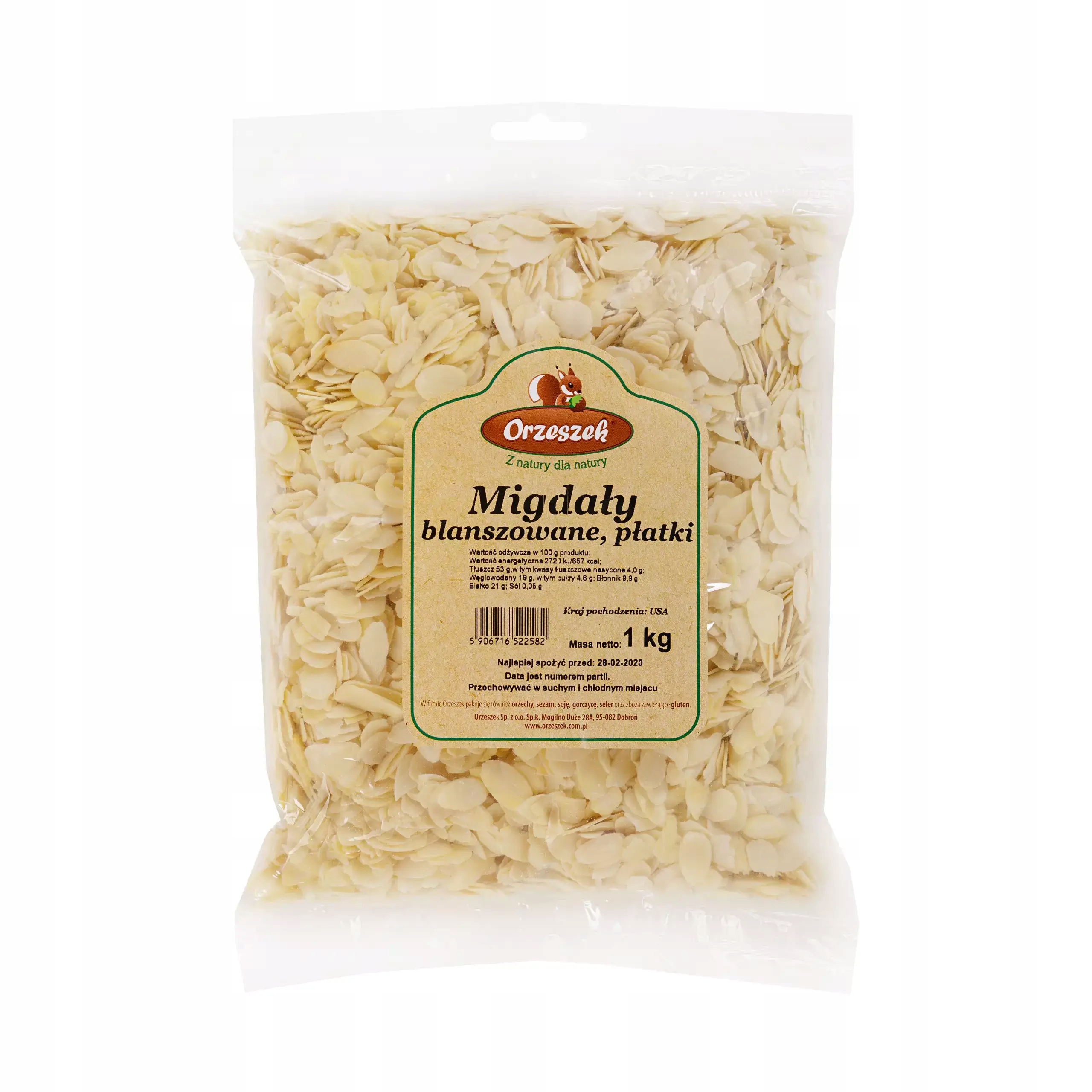 Orzeszek Madlové plátky 1 kg