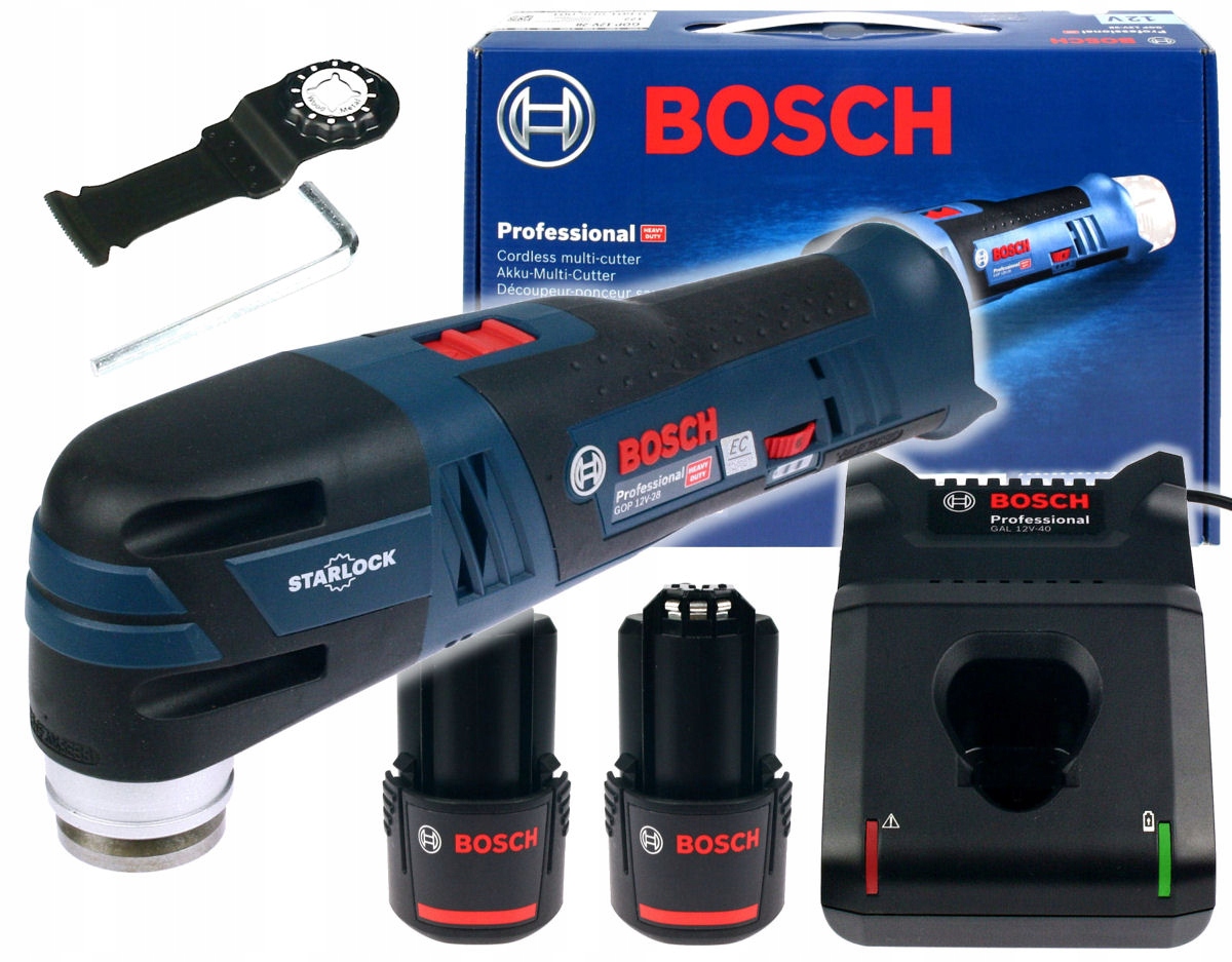NARZĘDZIE GOP 12V-28 BOSCH 2x2,0Ah