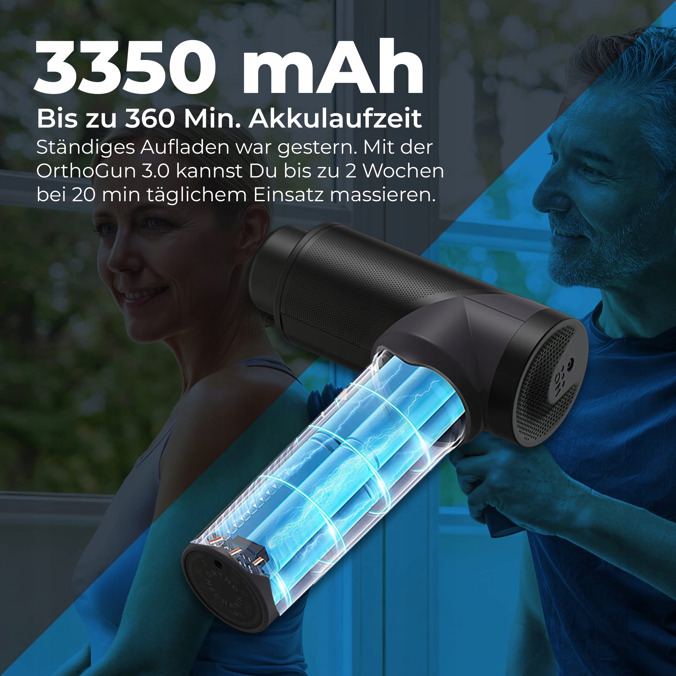 ORTHOMECHANIK 30 OrthoGun Masażer: 7 Końcówek, 160W, 5 Intensywności — miniatura 4